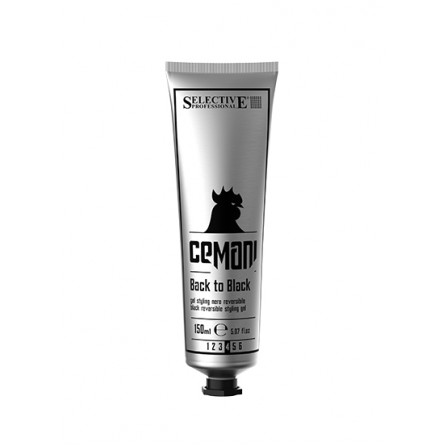 Черен матиращ гел за бели коси Selective Cemani For man Back to Black 150ml